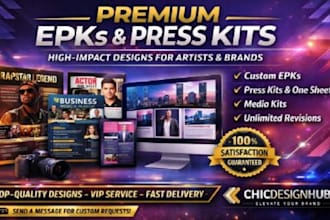 design artist epk electronic press kit social media post