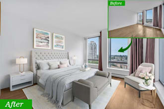 virtual renovate your house interior, exterior or workspace or event staging