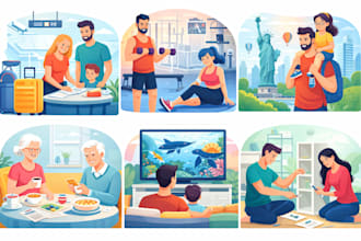 create modern flat vector illustration