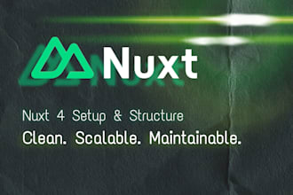 set up a clean and scalable nuxt 4 project structure