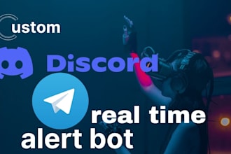 build discord alert bot, tg alert bot, restock alert bot, monitor bot