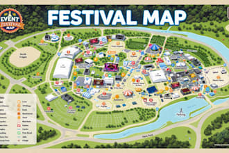 make vector map illustration and event map