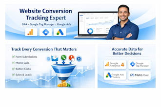 setup website conversion tracking with google tag manager and ga4