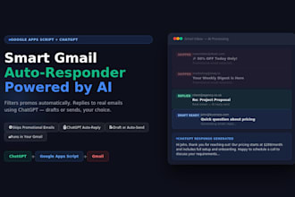 auto email responder powered by chatgpt for gmail via google apps script