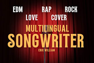 be your male english german spanish italy  singer songwriter male vocalist