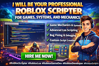 be your expert roblox scripter, roblox developer system