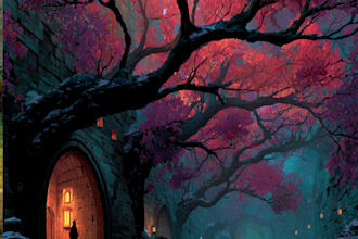 draw fantasy landscape or enviroment art