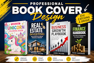 design coloring book covers, real estate, business and  finance book covers