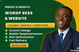 migrate base44 to wordpress lovable to wordpress replit to wix website wordpress