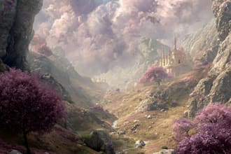digitally paint fantasy landscape