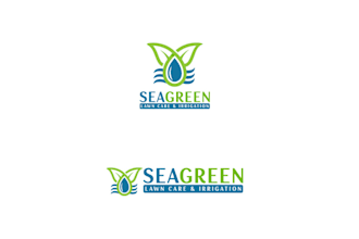 design aesthetics lawn care and irrigation company logo