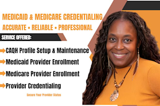 do credentialing and insurance provider enrollment for US medicaid medicare