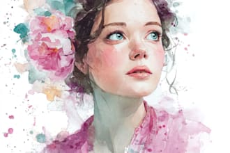 create a beautiful watercolor illustration for you