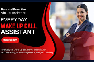 be personal executive asistante virtual assistant alarm wake up call everyday va