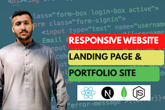 build a responsive portfolio or personal website using mern