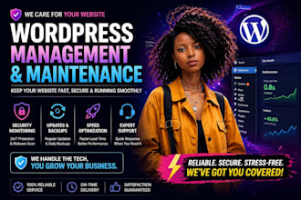 manage wordpress website, do website maintenance