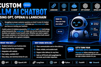 be llm engineer  ai chatbots, rag , ai agents python and  langchain