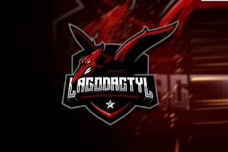 design amazing modern e sports game logo
