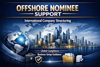 assist with offshore nominee director and international company setup support