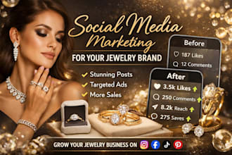 do social media marketing and promotion for your jewelry, fashion brand business