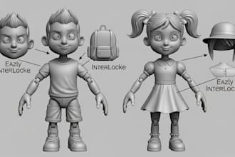 create custom 3d toy models for production and realistic prototypes