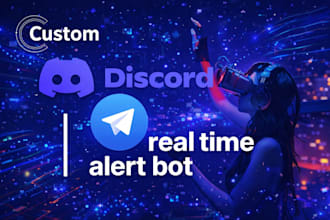 custom discord alert bot, telgram automation bot, telgram api, restock alert bot