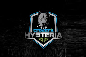 design high quality crossfit hysteria logo