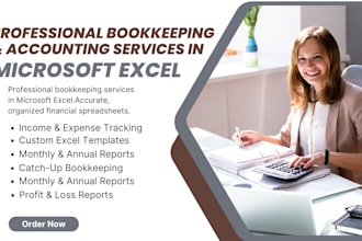 maintain accurate financial records and reports using excel