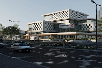 be your expert for 3d hospital architecture, medical center, clinic, pharmacy