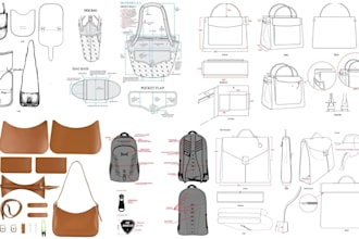 design professional handbag backpack luggage wallets tech pack and accessories
