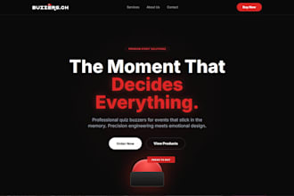 make you a clean and modern webdesign