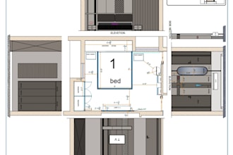 create professional interior furniture shop drawings and joinery PDF