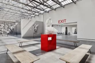 design immersive 3d museums, galleries, and exhibitions with realistic renders