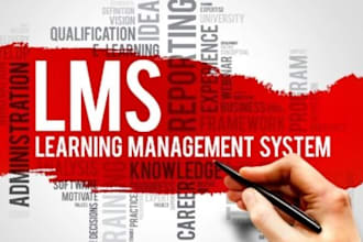 develop custom lms website, online course, edtech website development