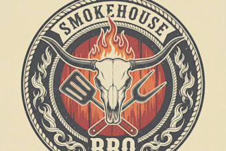 design a bold and professional BBQ logo