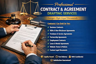 professionally draft contracts, agreements, and documents