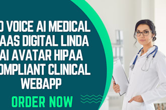 do voice ai medical saas digital linda ai avatar hipaa compliant clinical webapp
