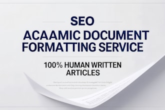 do academic document formatting service