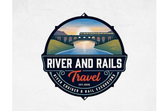 create a modern travel agency logo
