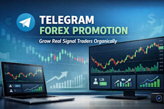 do organic forex channel promotion, hit 2m signal forex traders via telegram ads