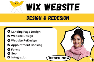 design wix website, wix business website and redesign wix website