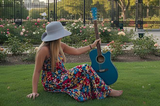 be an acoustic guitarist, pianist for custom country pop as female singer