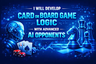 develop card or board game logic with ai opponents