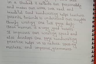 write anything with my beautiful hand writing