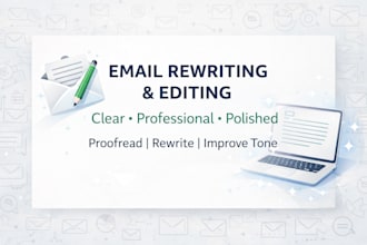 rewrite and polish emails to sound professional and clear