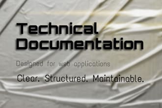 create clear technical documentation for your web project