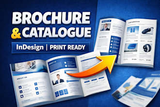 design professional brochures and catalog for brands
