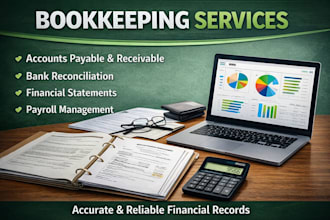 do UK bookkeeping, accounts, and financial statement
