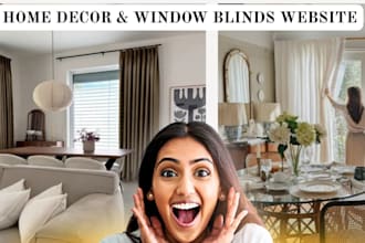 build seo optimized ecommerce wordpress curtain website window blinds website