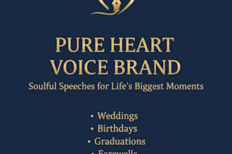 write a soulful and professional speech for any occasion